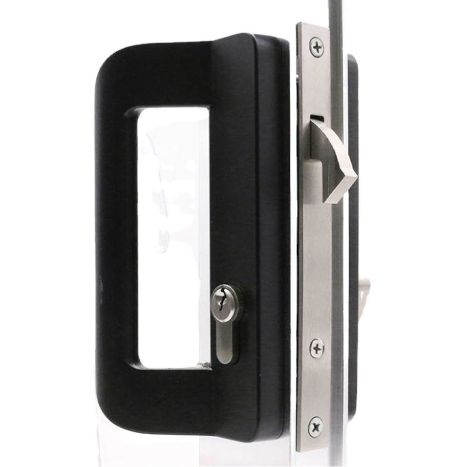 Puerta corredera directa de fábrica cerradura de la manija de la puerta colgante con manija Puerta de marco de aluminio Puerta doble puerta corredera cerradura de gancho cerradura