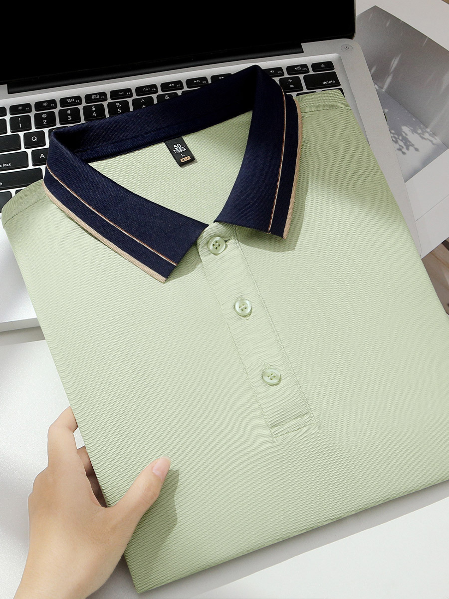 Sorona, camisa de polo, logo bordado, ropa de trabajo, camisa de publicidad de secado rápido, cultura, ropa de grupo personalizada, sensación fría.