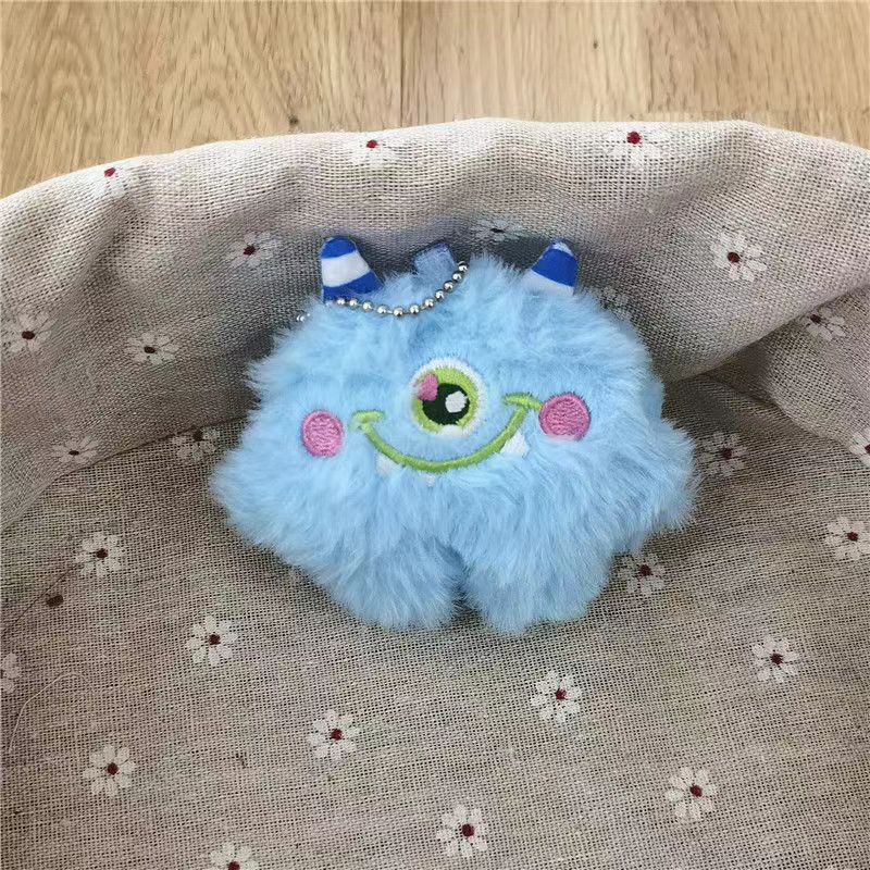 La celebridad de Internet transfronteriza ins monstruo de ojos grandes llavero estúpido bestia de un ojo colgante de felpa Luo Xiaomin mismo colgante de bolsa de estilo