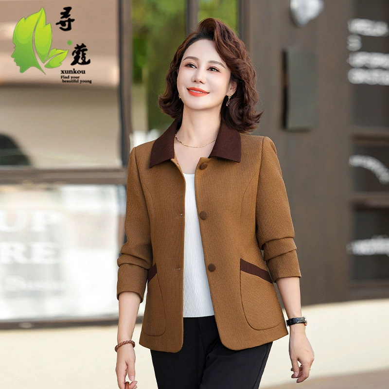 Весенний и осенний новый средний и пожилой женский пальто