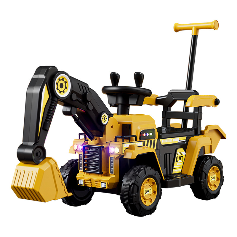 Excavadora para niños, coche de juguete, juguete para personas, niña, niño, excavadora eléctrica de control remoto, vehículo de ingeniería, máquina de gancho