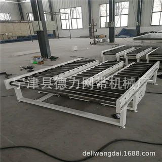 无动力滚筒输送机滚筒传送带滚轮送料架地滚线输送线卸货神器