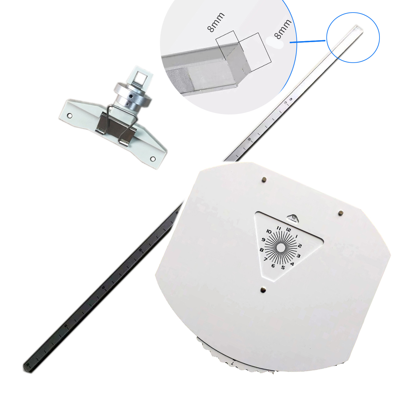 眼镜设备配件国产综合验光仪中远牛眼肺头近用视力表正方形杆夹子