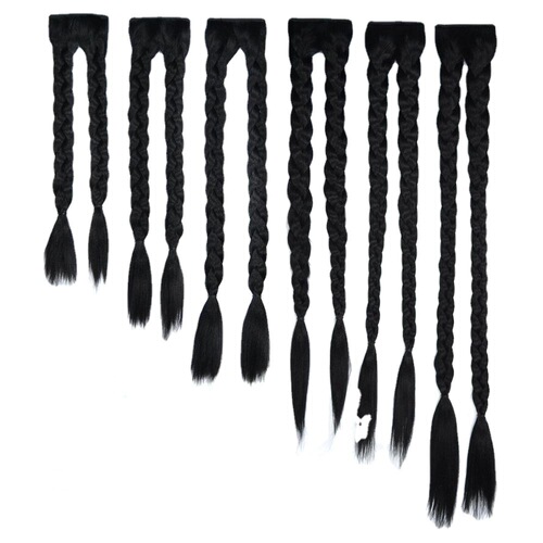 Ancient costume double braid wig ponytail photography double braided ponytail