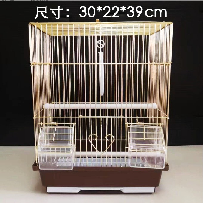 A100G Gold-Plated Bird Cage, Budgerigar Cage, Finch Cage, Iron Cage, Animal Cage A113Ga502G