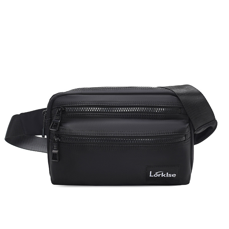 2024 Fashionable New Waterproof Nylon Unisex Chest Bag Multifunctional Cross-Border Waist Bag Fluorescent Green Crossbody Lightweight