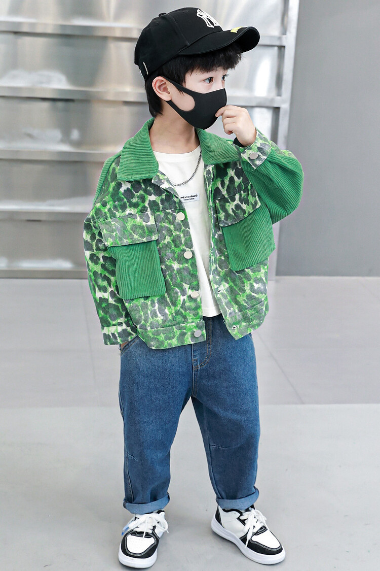 Patchwork a righe da bambino per la primavera e l'autunno 2023, nuova bella giacca, abbigliamento per bambini_voghion.com