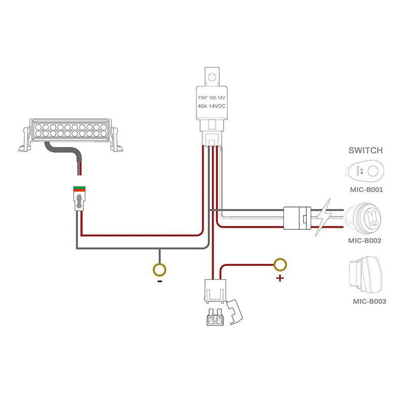 SUV, headlights, LED switch key, light strip, lights, 12v, 40, 3m