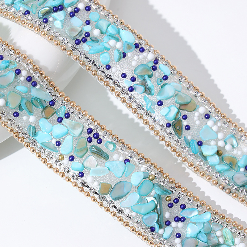 Piedra triturada azul lago