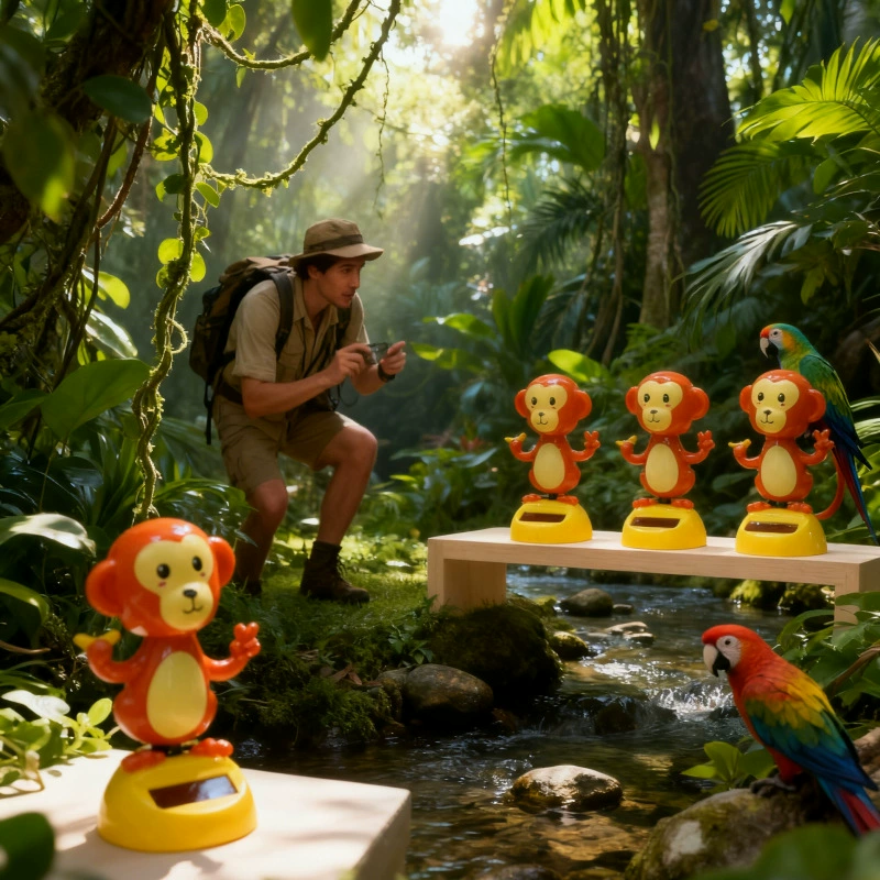 Трансграничный Тем Солнечная красная обезьяна качается куклой внутри автомобиля