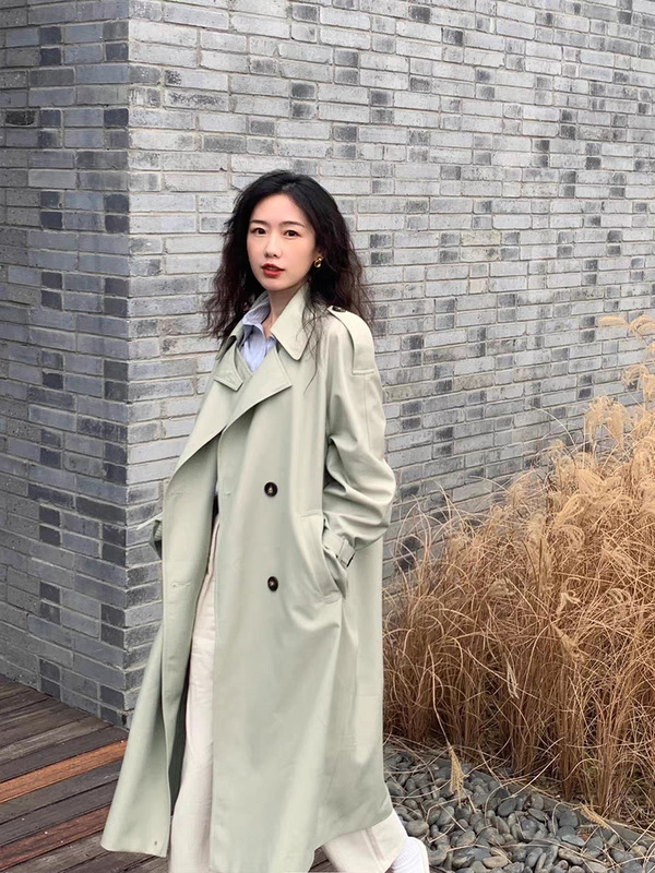 风衣外套女中长款小个子2025新款秋季今年流行英伦风气质工装大衣|undefined