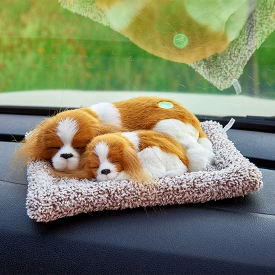 Car ornaments Cute Cloth Pads, Simulated Animal - call-charlie-parent-child-front-lie