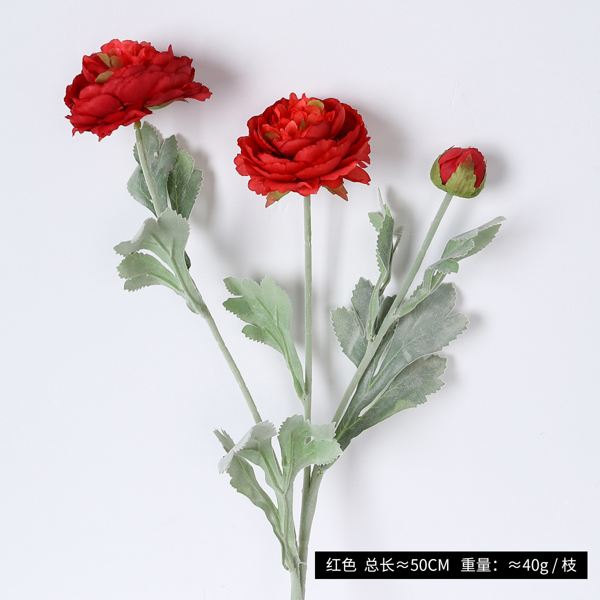 Flores de peonía extranjera de alta gama flocado 3 flores de loto de rocío decoración del hogar adornos falsos flores en vivo flores de simulación al por mayor