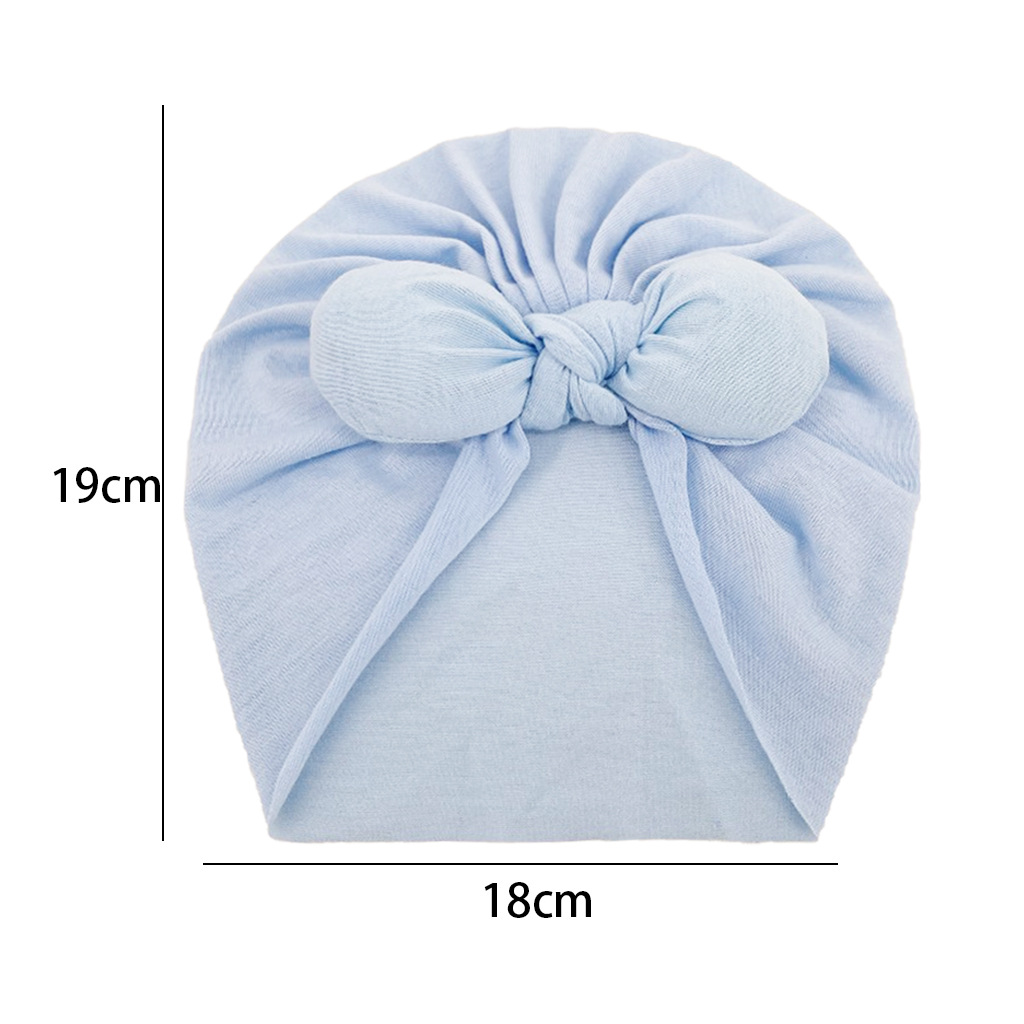 Children Unisex Fashion Solid Color Bow Knot Wool Cap display picture 1