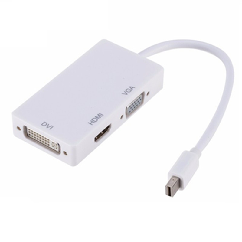 Mini DP to VGA HDMI DVI HD video conversion cable miniDP three-in-one MacBook video cable