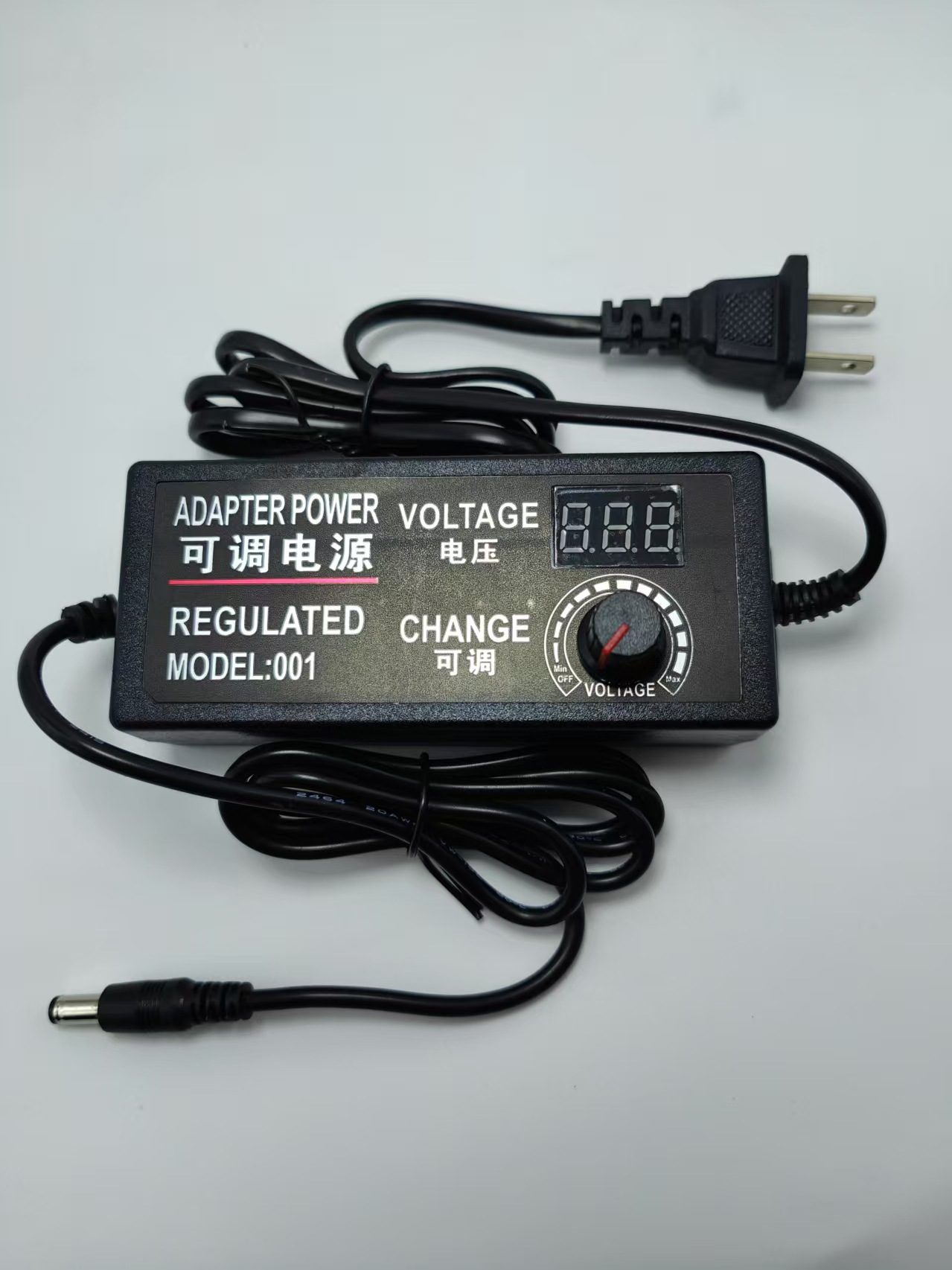 Fábrica al por mayor 3-24V3A ajustable presión LED rectificadora Motor estabilizado voltaje adaptador de corriente