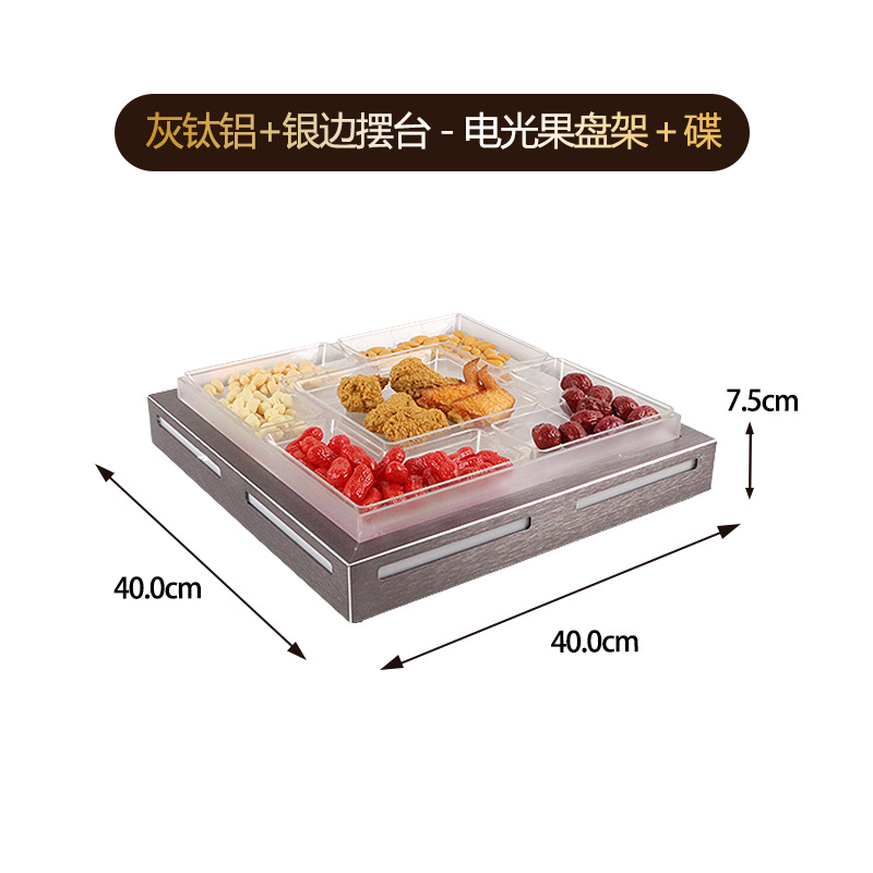 KTV plato de frutas, caja de bar, conjunto de plato de frutas de alta gama, discoteca, decoración de encimera de club de alta calidad.
