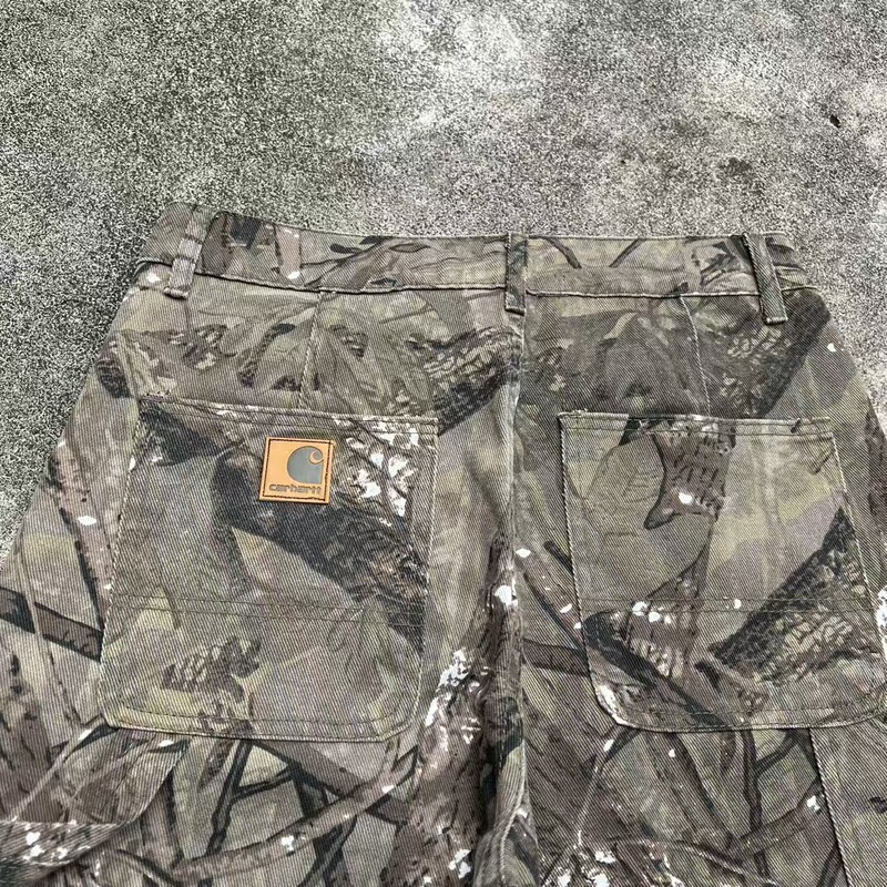 Cross-Border Carhartt Exclusive Quality Embroidered Logo Lumberjack Pants Heavy-Duty Washed Vintage Work Pants Cross-Border Carhartt Exclusive Quality Embroidered Logo Lumberjack Pants Heavy-Duty Washed Vintage Work Pants