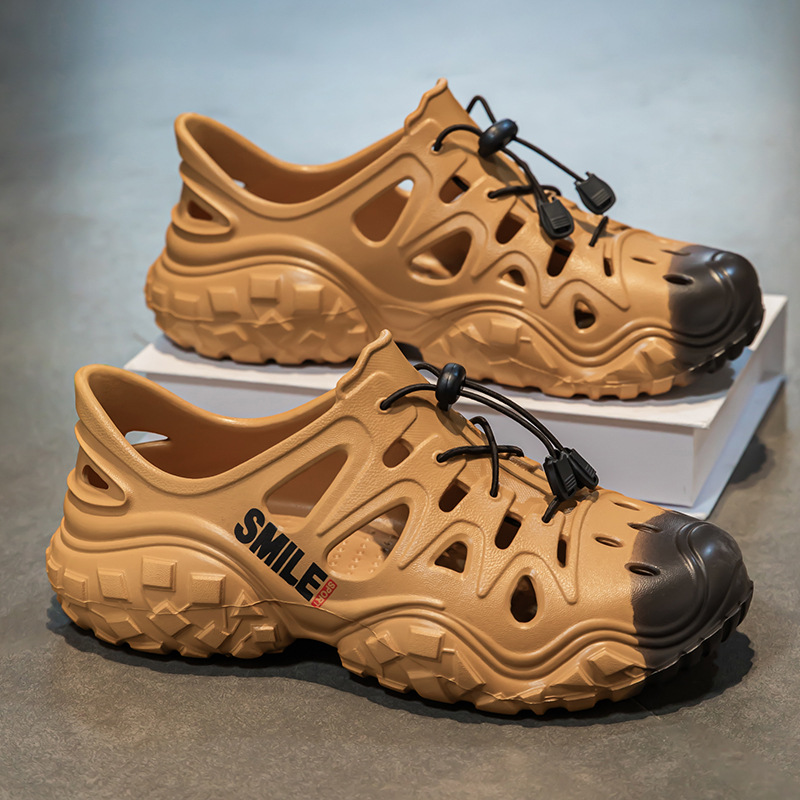 En nombre de los nuevos zapatos de playa antideslizantes EVA de verano, ocio al aire libre, río y agua, zapatos de agujero hueco Baotou, zapatos de hombre
