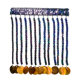 Beaded Sequin Tassel Lace Stage Costume Fringe Latin Dance Colorful Sequin Tassel Dance Outfit Embroidery Flower