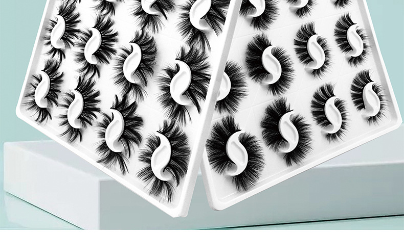 Fashion New 20 Pairs Mink Hair Three-dimensional False Eyelashes display picture 2