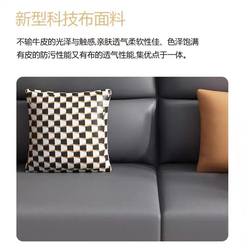 Nórdico de madera maciza sofá de madera de cera blanca sala de estar sofá de fila recta tecnología de tela simple moderno pequeño apartamento sofá de estilo de registro