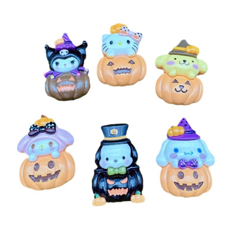 アニメ樹脂部品ハロウィーンシリーズdiyクリームゴムアクセサリーヘアクリップ冷蔵庫ケースケース装飾部品|undefined