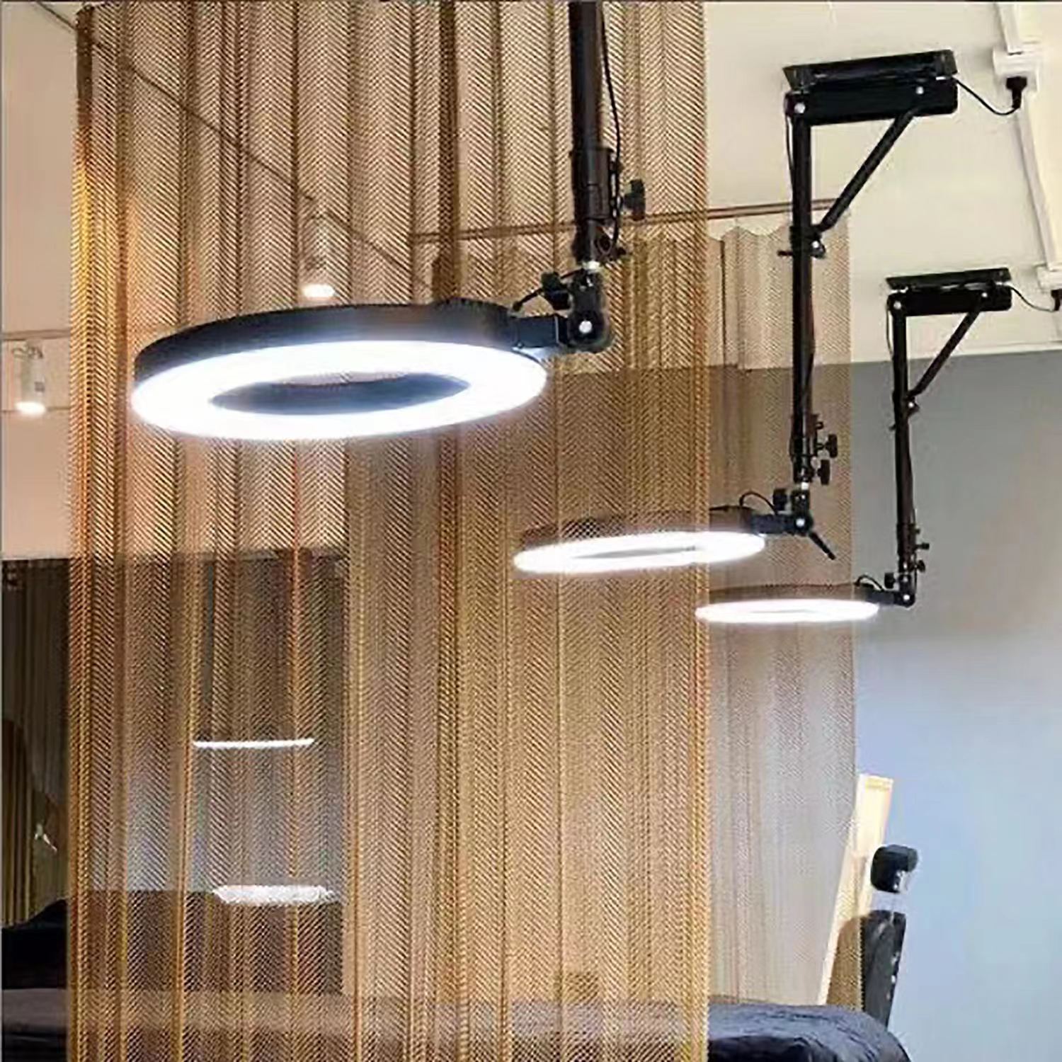 Pared soporte de luz de techo soporte película y televisión publicidad en vivo grabación Barber BEAUTY SHOP multi-Dirección de Control de luz instalación conveniente