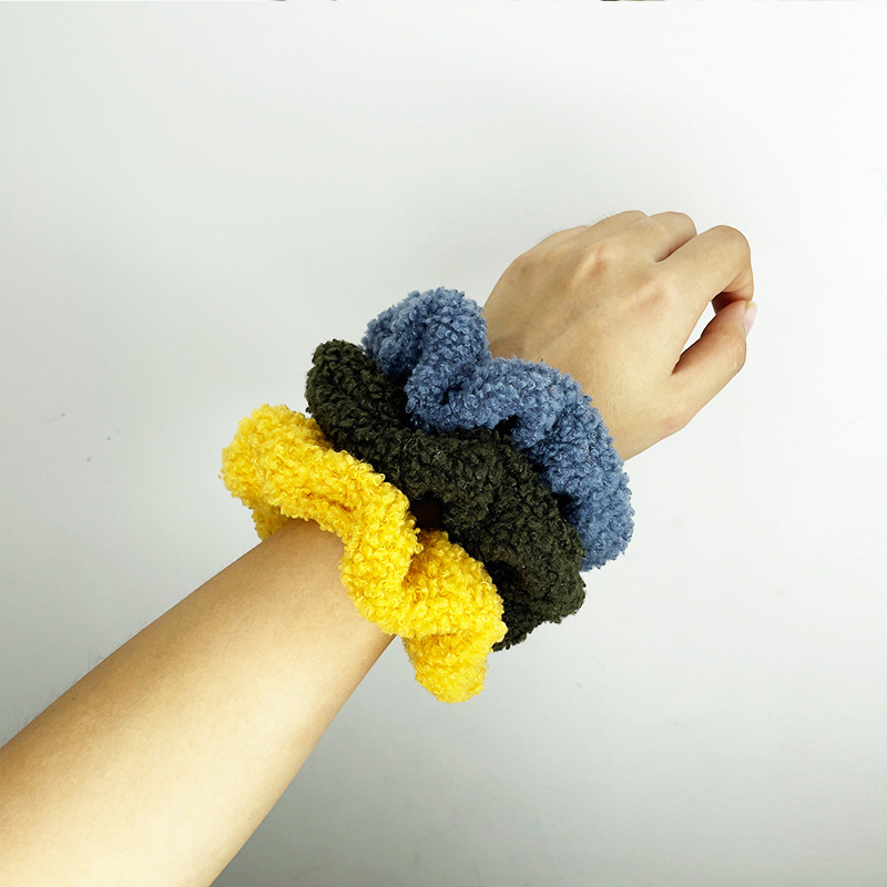 Automne Et D'hiver En Peluche Solide Couleur  Iwatch De Courroie De Mode display picture 2