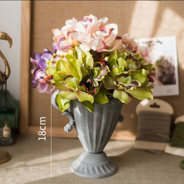 Simulation foreign cricket orchid fake flowers landed on the ground…