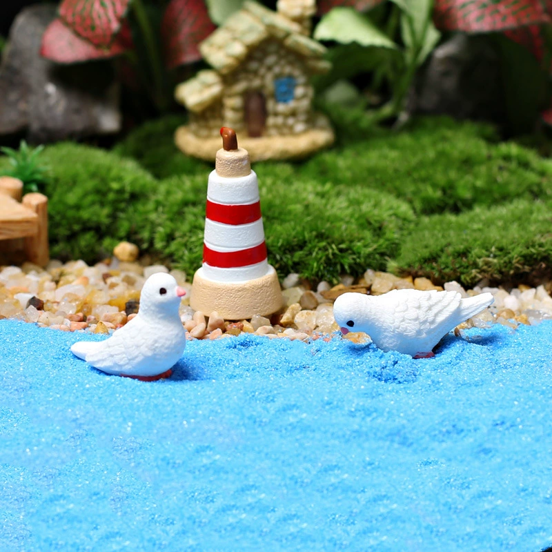 Цзин Цзяо мох микро пейзаж DIY материал украшения мясистая комбинация горшок мини-пляж остров Маяк голубь