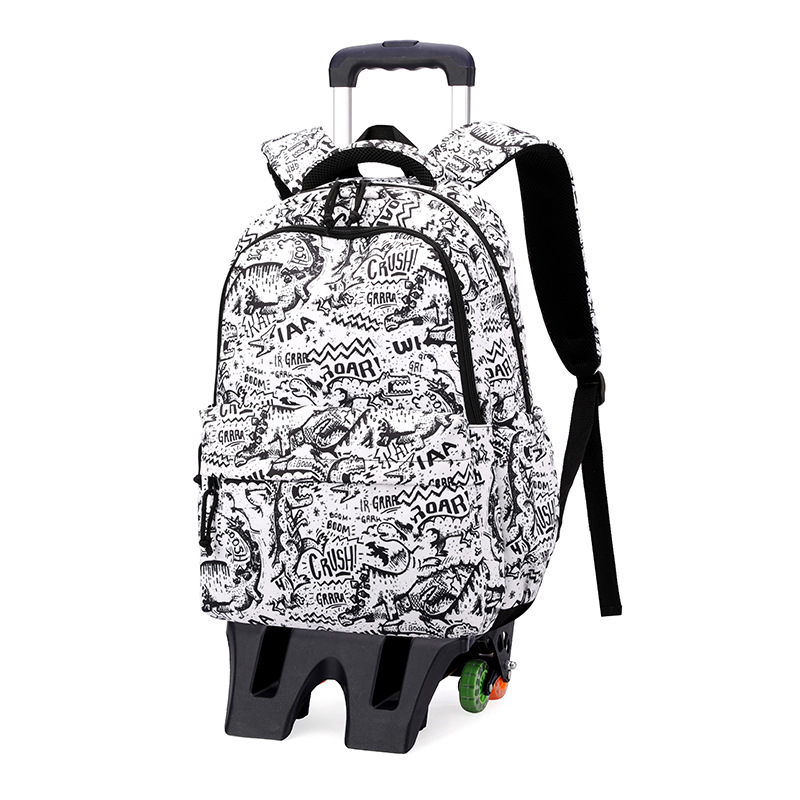 Mochila de estilo de pescado natural para estudiantes de primaria 3 - 6 grados para hombres y mujeres, mochila de tracción de estudiantes de secundaria ligera de gran capacidad
