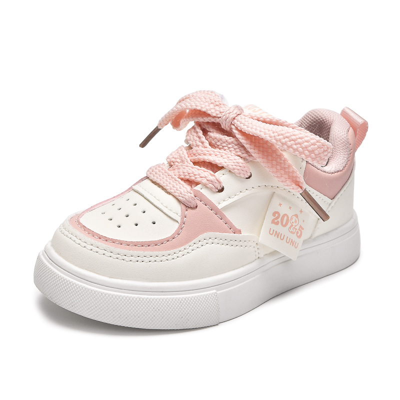 Zapatos para niños, zapatos blancos para niños, zapatos para niñas, 2025 primavera y otoño, nuevos zapatos blancos para campus, zapatos casuales para jardín de infantes