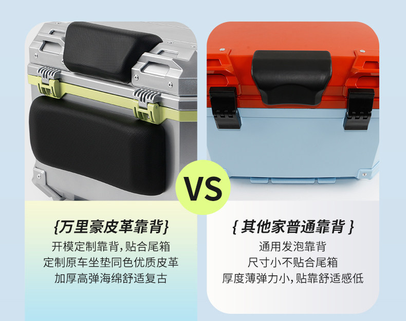 Wanlihao Xiaoniu NST electric vehicle rear trunk, universal non-aluminum alloy large-capacity storage box for motorcycles