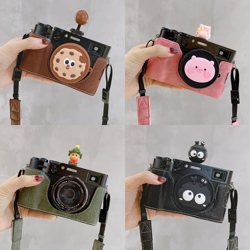 Suitable for Fuji X100VI leather case protection base half set of digital accessories X100 six generation desirable battery X100V