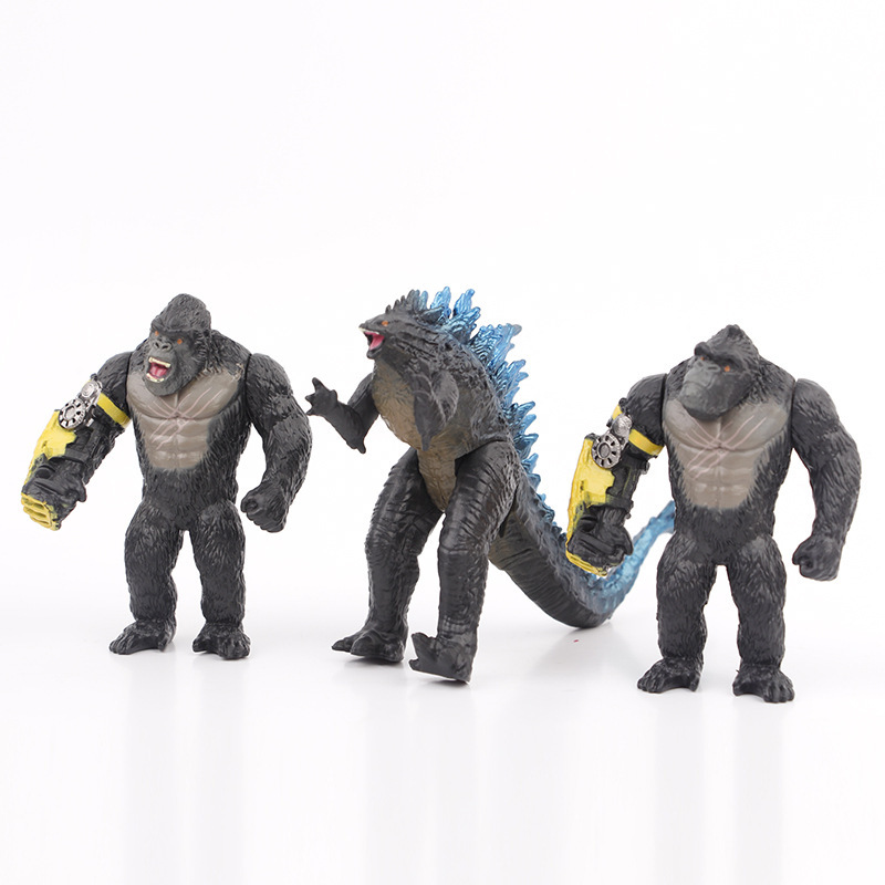 고질라 VS. 킹콩 컬러 스타 에볼루션 에디션 킹콩 스카르 왕시무 손으로 만든 인형 모델 장식품