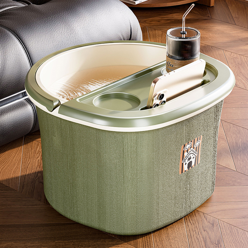 Foot Bath Bucket Household Foot Bath over the Knee High Deep Insulation Foot Bath Bucket Health Massage Portable Winter Student Foot Bath Bucket