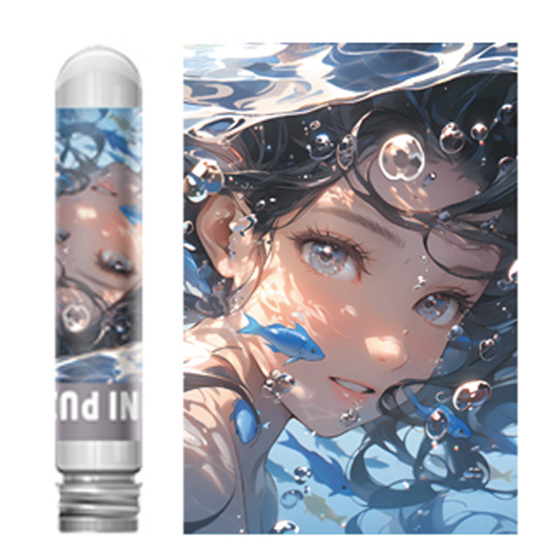 Mini tubo de ensayo rompecabezas adulto 150 unidades papel conveniente juguetes educativos para niños paisaje regalo cumpleaños creativo