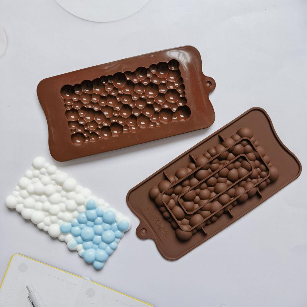 Bubble Chocolate 459 Insert Candle Fondant Drops Cookies Mold Jelly Pudding Silicone Mold