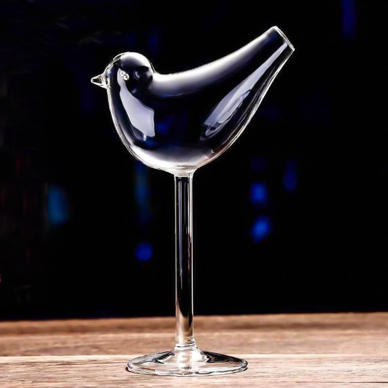 Pájaro copa de vino copa de champán copa de cóctel personalidad creativa Copa Bar discoteca jugo de vidrio