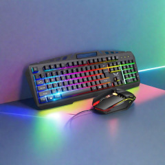 機械の手触りのキーボードのマウスのセットのゲームはニワトリのキーのネズミを食べます。