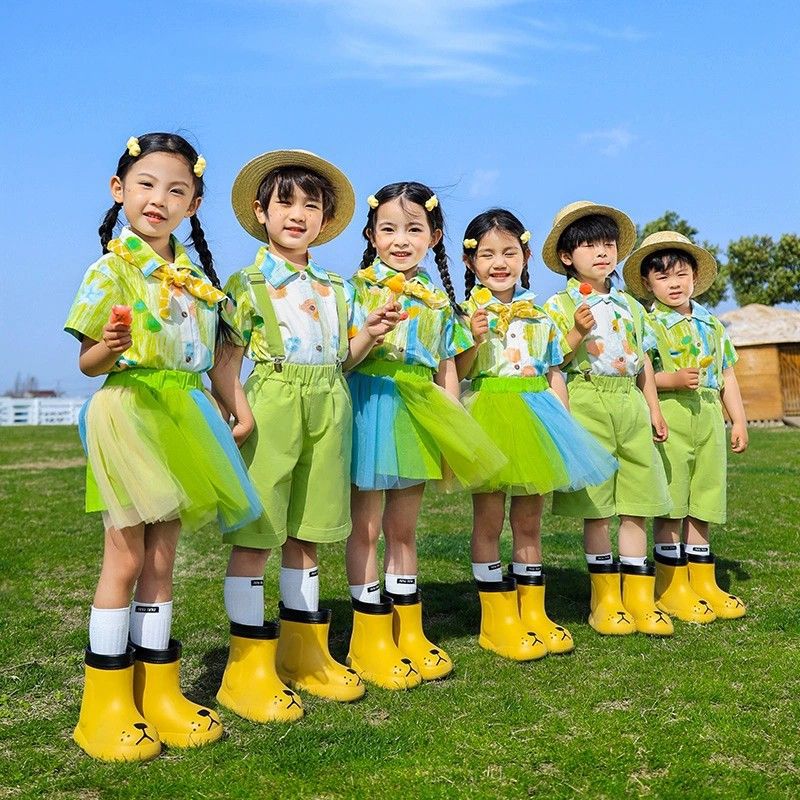 Children's June 1 Children's Performance Costumes Primary School Students' Games Cheerleading Costumes Kindergarten Chorus Graduation Photo Class Costumes