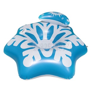 New in stock inflatable snowflake ski ring adult ski seat pull ring cold-resistant thickened pvc ski tire