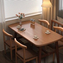 新款餐桌家用小户型现代简约轻奢出租房用长方形饭桌商用餐饮吃饭