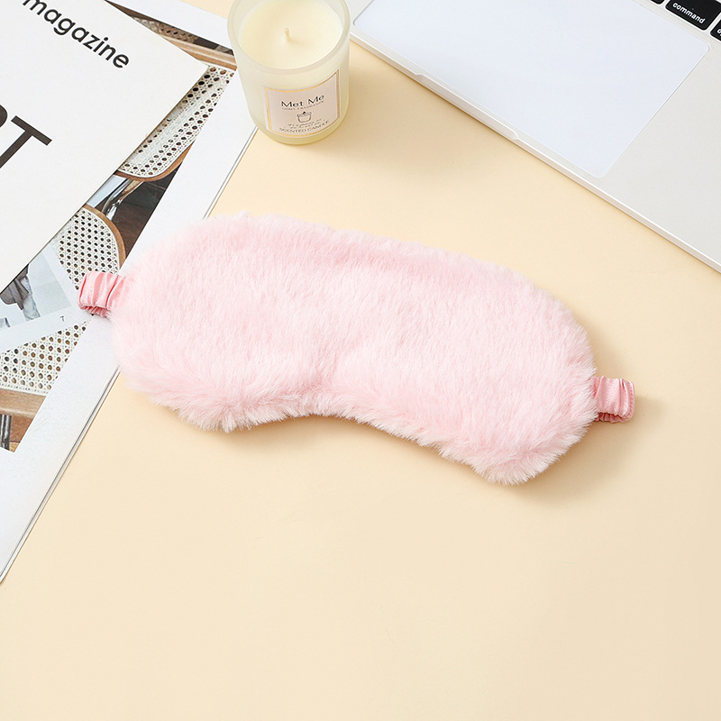 INS Wind mascarilla de peluche de color sólido nubes de sensación de protección de la piel para dormir toda la noche para mejorar la calidad del sueño