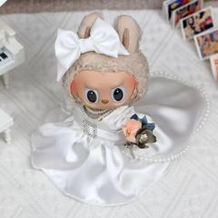 17 センチメートルトレンディなお人形の服ラブブぬいぐるみ第二世代と第三世代の服人形の服スカートプリンセススカートに適しています