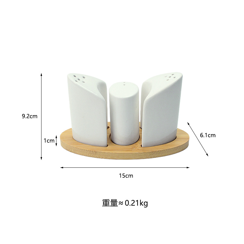 Consumidor de cerámica creativo condimento set restaurante hotel servilletas cocina peppermint aceite de sal azúcar frasco doméstico