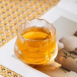 纯手工玻璃杯茶杯杯子小号锤纹水杯酒杯日式透明主人功夫单杯加厚