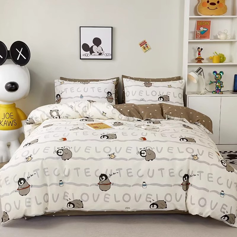 Cubierta de edredón de algodón para niños de una sola pieza 120x150x200cm Niños de jardín de infantes Coche de algodón funda de edredón para un solo niño