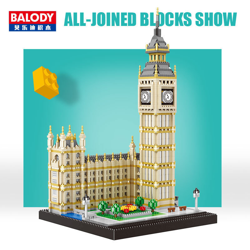 Belodi 16090 Casa Blanca micro partículas para adultos montaje creativo ocio bloques de construcción juguete